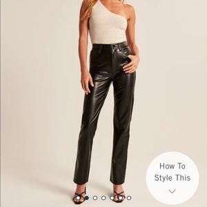 Vegan leather pants